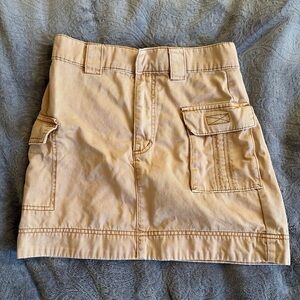 Urban Outfitters Tan Cargo Mini Skirt